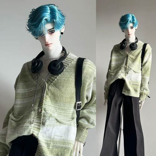 包邮 bjd娃衣 75叔 4分渐变开衫外套毛衣慵懒校园风ID75 三万院长