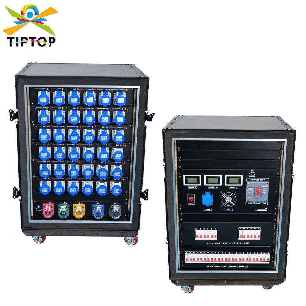 36路电源直通箱舞台灯光电源机柜配件照明设备电源分配器