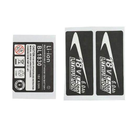 10 Sets of BL1830 Label Lithium Ion Battery 18V 6.0Ah