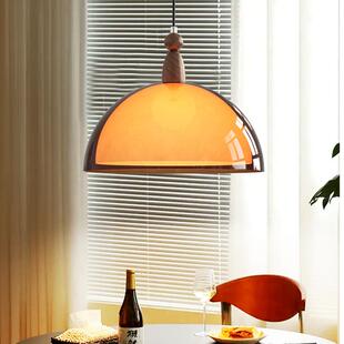 法式 中古客厅吊灯落日氛围灯餐厅吊灯圆桌饭厅灯简约吧台餐桌灯具