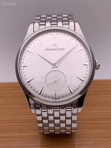 98新积家大师超薄手表男款1358120小三针精钢自动机械男士手表