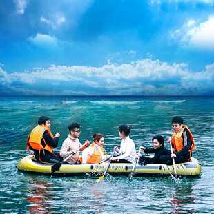 充气船橡皮艇加厚钓鱼船厂家耐磨皮筏艇水上充气皮划艇便携气垫船