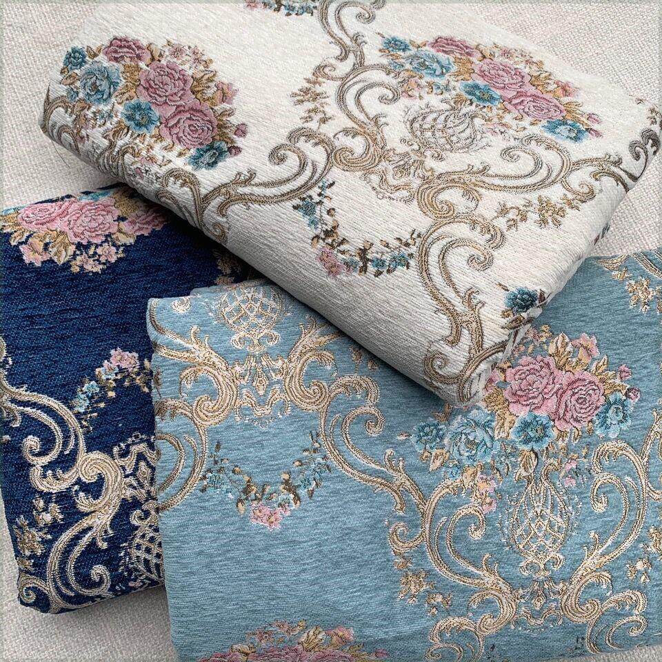 2.8米幅宽欧式加厚清仓处理沙发布料抱枕靠垫坐垫套提花窗帘面料