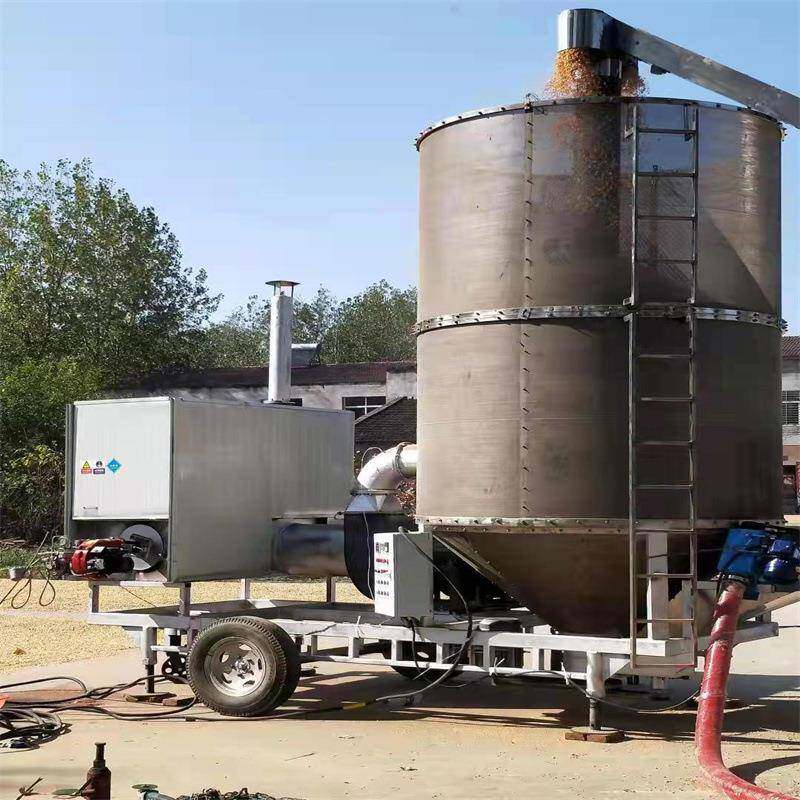 移动低温立式粮食烘干机便捷不锈钢粮食烘干机单双仓玉米干燥机器