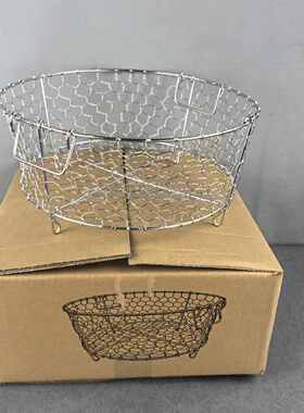 厨房沥水篮304不锈钢水果篮家用碗碟收纳篮Hin手工制作新款置物篮