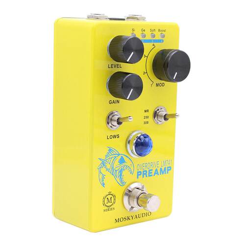 MOSKYAUDIO LM741乐器吉他效果器过载失真前级效果器