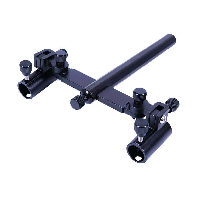 铝镁合金钓箱钓椅双炮台架 通用双炮台座钓箱双炮台防转双炮台架