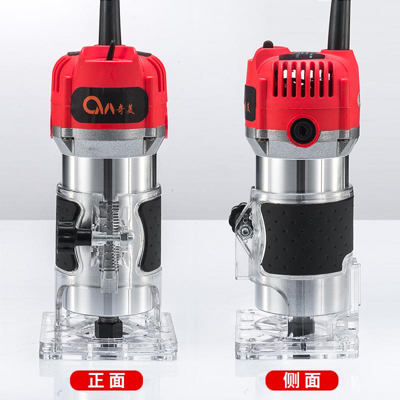 奇美修边机厂家6.35mm电木铣开槽机雕刻机开孔机电动工具家用全铜