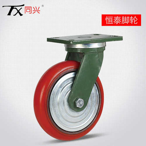 超重型脚轮万向轮4寸5寸6寸8寸铁芯pu轮聚氨酯脚轮工业轮载重1吨