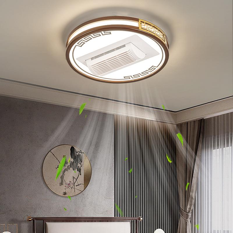 新中式客厅扇无叶风扇灯灯极卧室吸顶简风504灯全光谱家用静音具