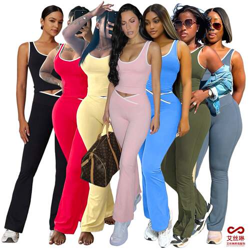 Women's 2-Piece Sporty Style Workout Running Clothes Set,