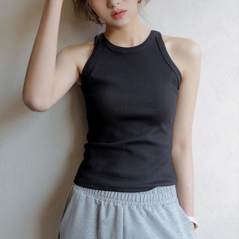 sleeveless and women versatile color vest for solid