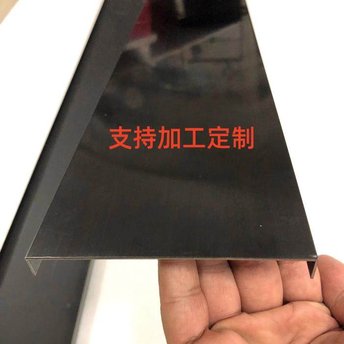 不锈钢踢脚板U型槽L型钛合金收边条垭口极窄门套背景墙悬吊式天花