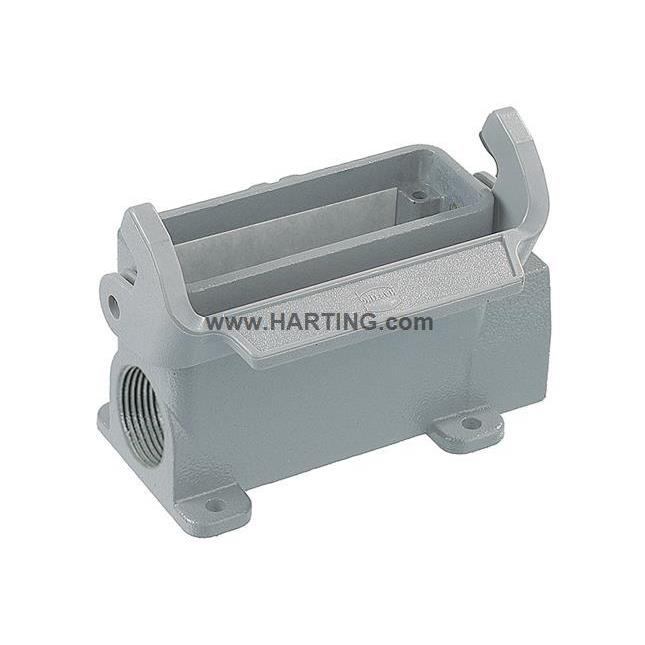 1920016029H0ARTINGA重载连接DTR器HAN16封壳底底座下2*M20