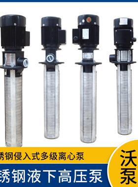 WUODOR惠沃德立式不锈钢多级液下离心泵YDL4-100机床设备高压泵