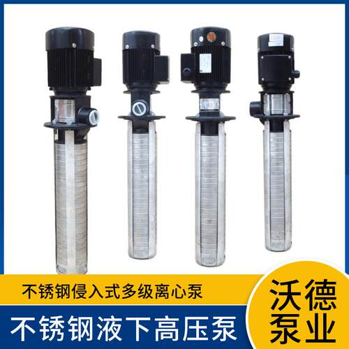 WUODOR惠沃德立式不锈钢多级液下离心泵YDL4-100机床设备高压泵