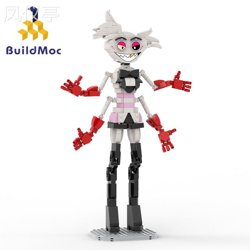BuildMoc小颗粒拼搭积木HazbinHotel地狱客栈-安吉尔·德斯特