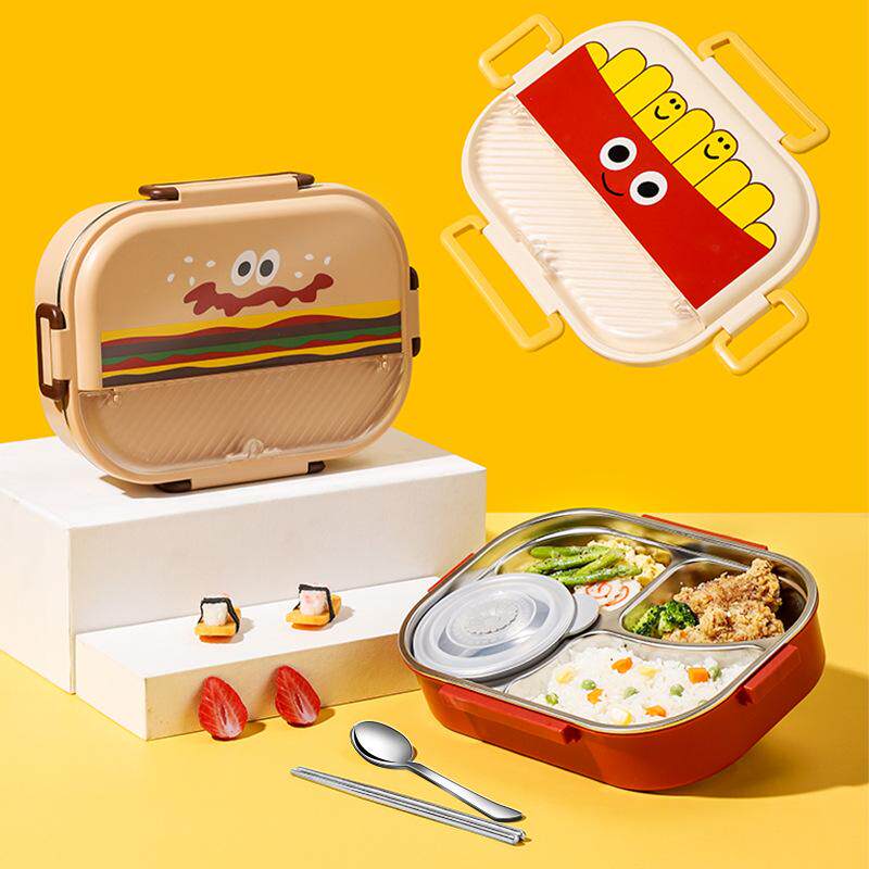 儿童饭盒袋小学生专用长方形便当包防水防油保温袋手提包帆布女孩