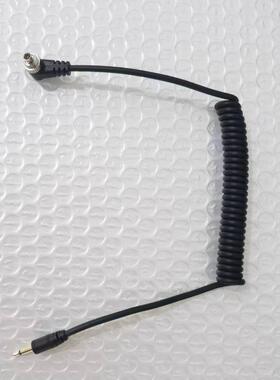 闪光灯PC同步触发线pc-2.5 PC线PC公头转2.5mm插头引闪线30-100cm