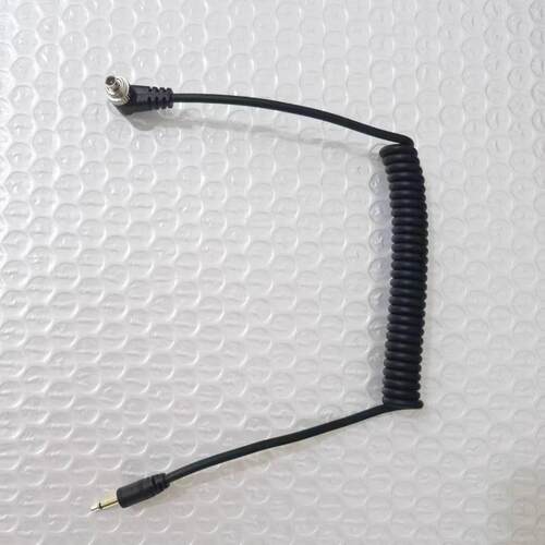 闪光灯PC同步触发线pc-2.5 PC线PC公头转2.5mm插头引闪线30-100cm