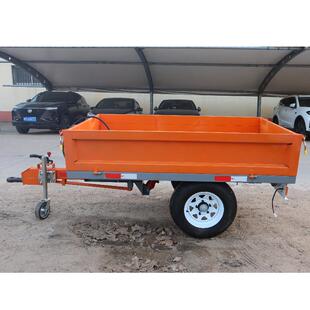 四轮农用拖车 拖拉机挂斗平板拖车自卸后翻侧翻拖拉机拖斗厂家