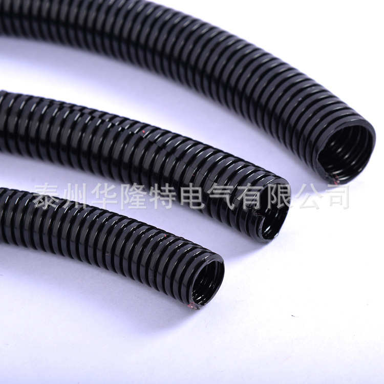 PA阻燃塑料波纹穿线软管电缆保护套管可开口防晒防火