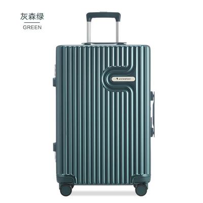 高档uniwalker行箱向女纯PC铝框拉杆箱韩版小清新轻便万轮旅行李