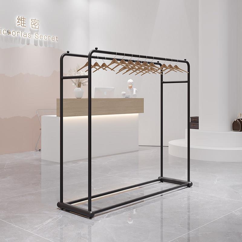 服装店展示架落地式童装店中岛架双排陈列架铁艺挂衣架女装店货架