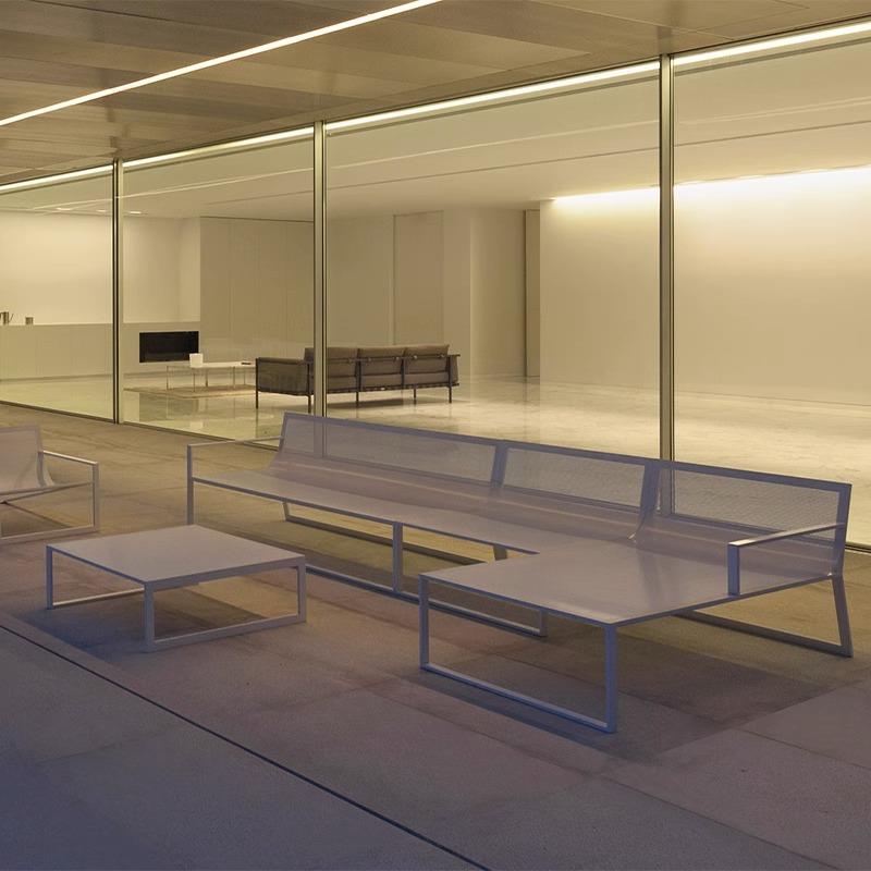 户设外不锈钢沙露发组合庭院花园闲天阳台别墅休躺椅计师78室外家