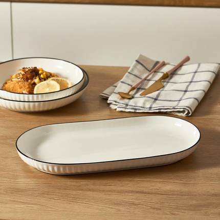 日式菜VBC盘餐具碗套碟装盘家用陶瓷平盘凉菜圆盘调子味碟饭盘实