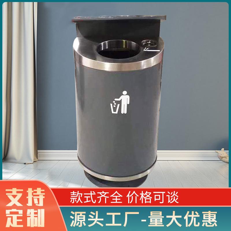 不锈钢垃圾桶鸭舌桶酒店大厅单桶圆形户外垃圾箱环卫果皮箱现货