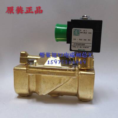 意大利原装进口ODE电磁阀21W4KV250 G1线圈BDA08223DS一寸常闭阀