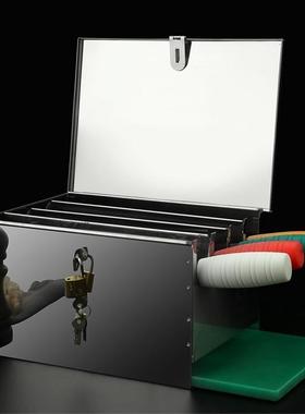 //不锈钢刀架带锁刀箱带盖刀柜商用刀座刀盒厨房置物架刀具收纳箱