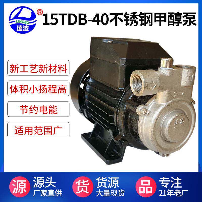 凌波牌15TDB-40微型330W不锈钢高压空气雾化燃烧器供油泵甲醇油泵