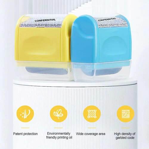 Plastic Confidential Stamp Identity Protection Roller