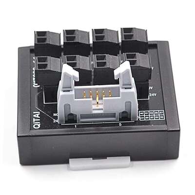 PLC接线端子台3线式传感器8位输出插拔螺钉式接线QMT082端子台