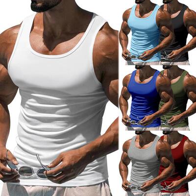 Men’s sports tank top — stylish sleeveless athletic casual
