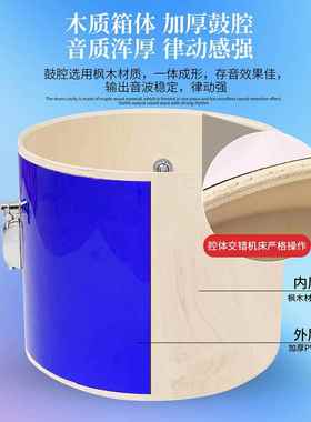 专架子鼓人儿童初学者入门3鼓1镲业GTY演奏级成子架鼓套装乐器