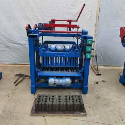 半自动制LB4-35砖水泥混凝土制砖机空心非砖路面手砖动免烧砖机直