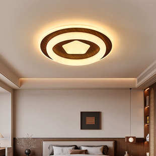 中古风卧室灯护眼吸顶灯创意复古书房间灯具新款 餐厅主卧中山灯具