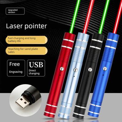 销售部门沙盘笔射击笔销售USB可充电激光灯红外绿光教练激光手电