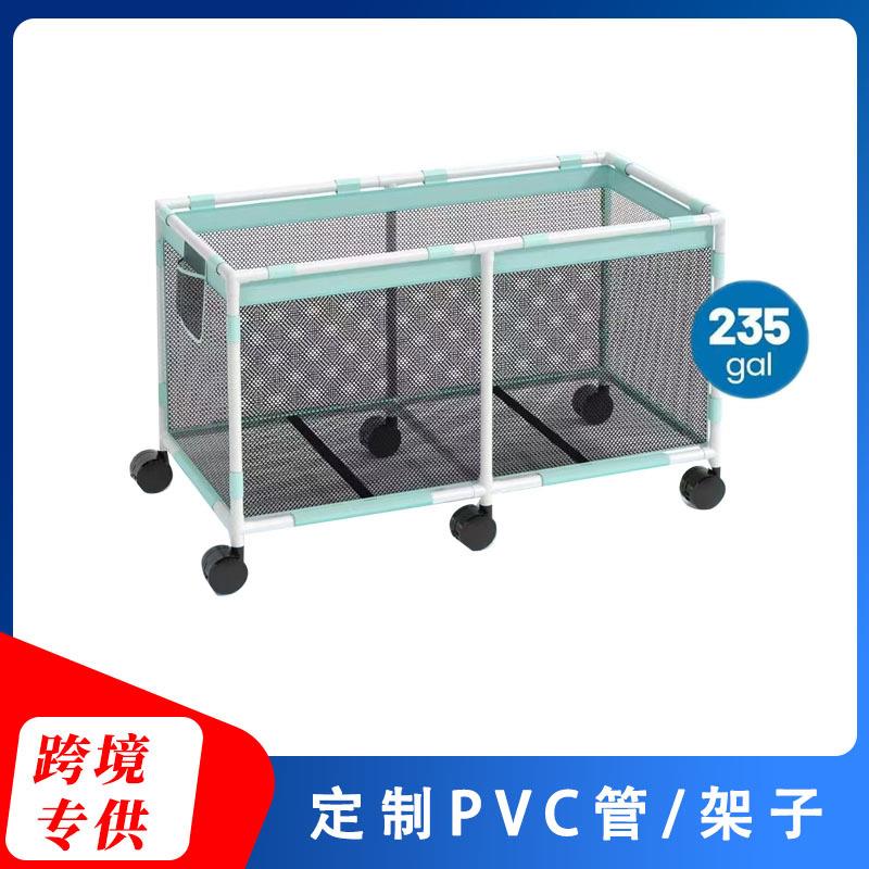 跨境热销带滑轮pvc泳池收纳推车浴室/户外移动置物架毛巾干湿分离