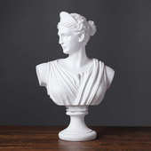 北欧ins大卫雅典娜雕像复古石膏雕塑装 饰摆件创意树脂工艺品摆件