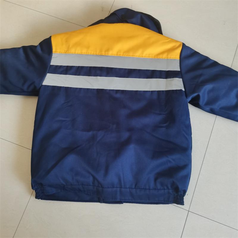 户外防寒加厚棉服 170码冬季御寒工人棉服 带毛领的工人工装