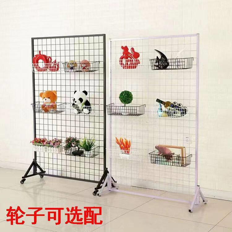 网格展示架铁艺网格货架幼儿园展示架超市网片置物架饰品网格架厂