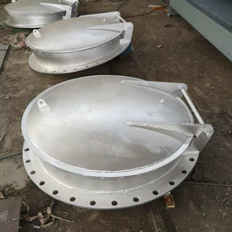 钢制拍门浮箱式玻璃钢拍门市政污水管道泵站雨水复合拍门