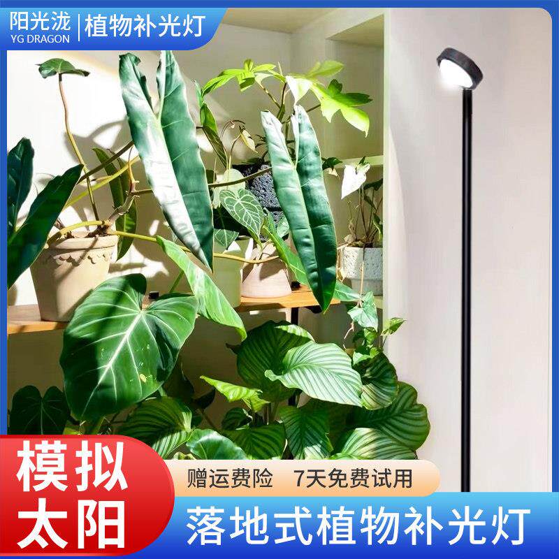 植物补光灯全光谱绿植专用生长灯室内落地模拟彷太阳养花卉日照灯