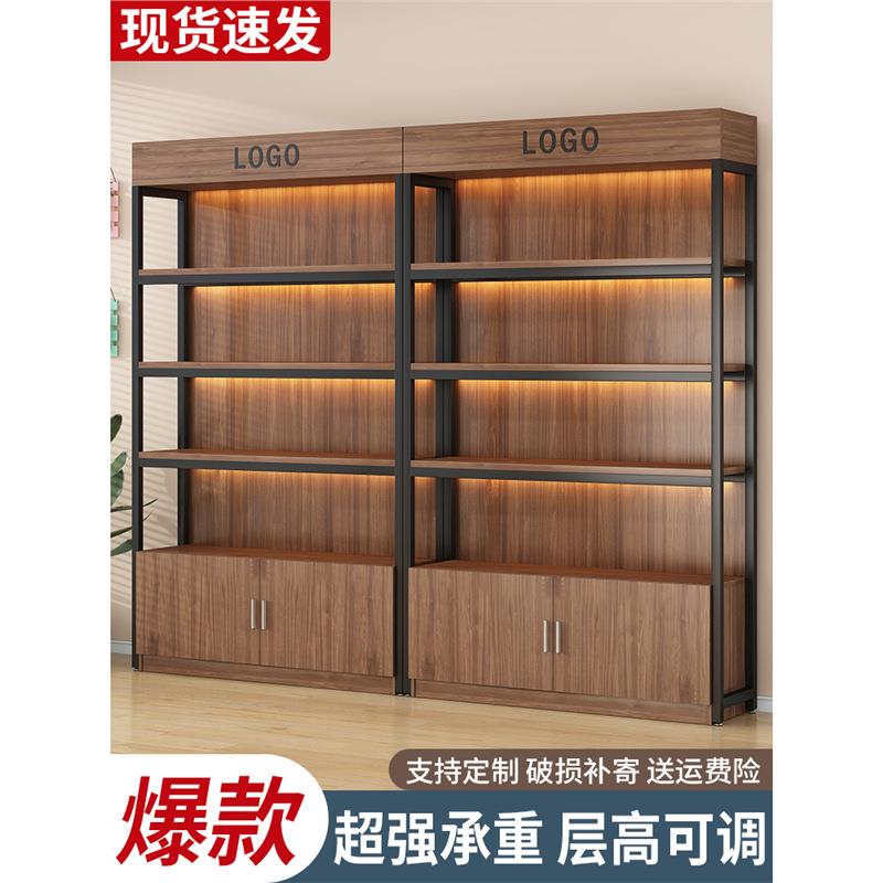 超市货架展示柜陈列柜化妆品置物架商品样品多层文具零食商店柜子