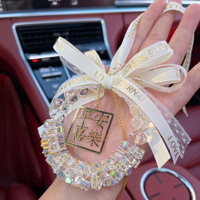 高档小后红薯同款汽车视创镜挂件平安喜车载内吊坠挂饰意礼物in乐