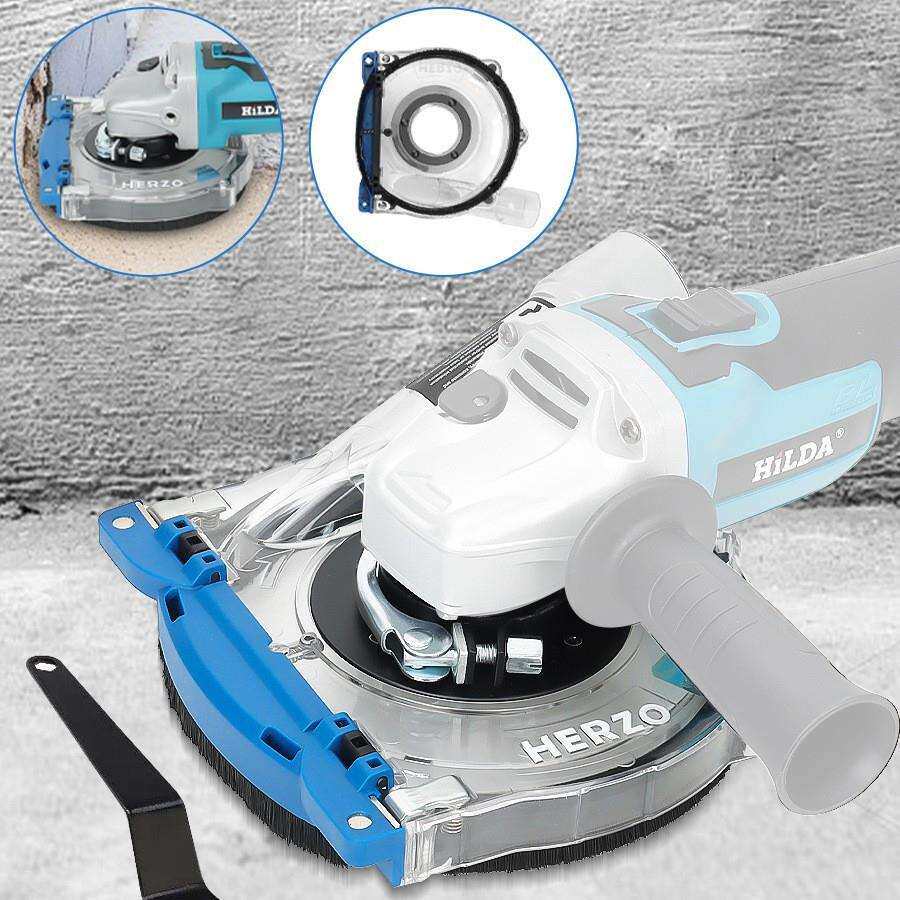 跨境角磨机机防尘IXZ罩磨打切割罩尘防护集吸器石材混凝土无尘罩